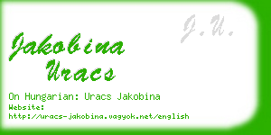 jakobina uracs business card